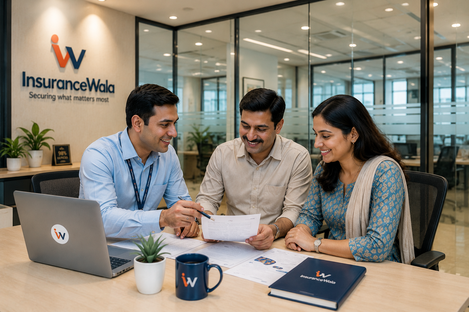 InsuranceWala specialist guiding a client through a claim